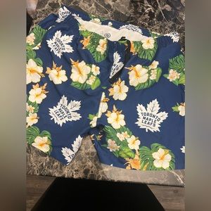 Toronto maple leafs nhl men’s large swim trunks